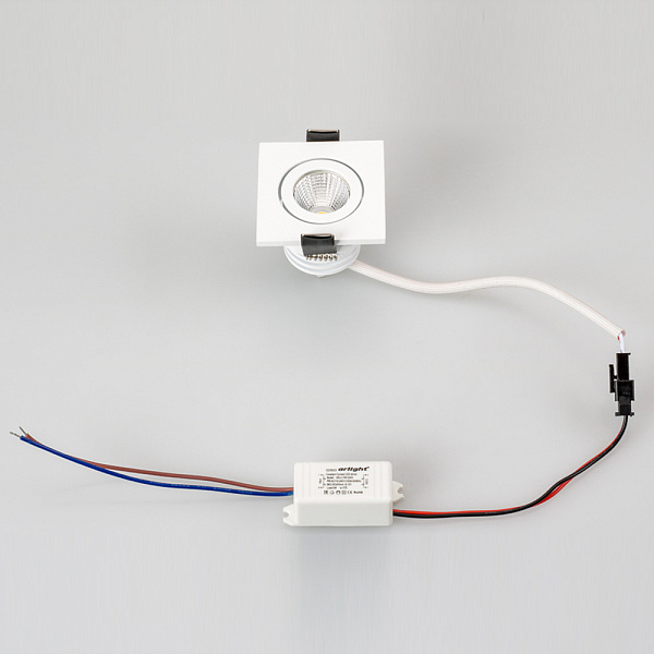 Светодиодный светильник LTM-S50x50WH 5W Day White 25deg (Arlight, IP40 Металл, 3 года) Lednikoff