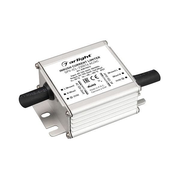 Ограничитель пускового тока SPV-ICL-230016 AC/AC (120-264V, 16A) (Arlight, IP67 Металл, 5 лет) Lednikoff