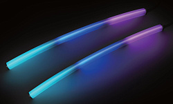 Светодиодная лента герметичная MOONLIGHT-BLACK-TOP-G280-D25mm 24V RGB 360deg (14.4 W/m, IP65, 1m, wire x1) (Arlight, Вывод прямой, 3 года)